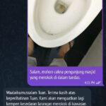 Tangkap layar applikasi Telegram bahagian pengadu yang mendapat maklumbalas daripada bot Telegram.