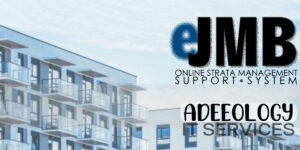 eJMB logo, an online strata management support system.
